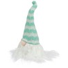 Northlight 7.5" Aqua Blue and White Striped Hat Spring Gnome - 4 of 4