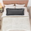 PiccoCasa Pure Cotton Soft Envelope Closure Body Ruffled Pillowcases 2 Pcs - 3 of 4