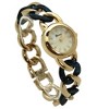 Olivia Pratt Gold Chain and Tortoise Strap Women Watch - 3 of 4