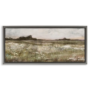 Stupell Industries Rural Country Meadow Floating Frame Canvas Art - 1 of 4
