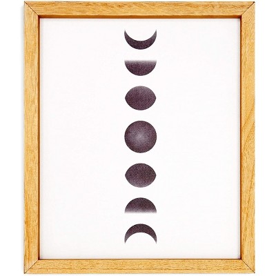 Juvale Moon Phases Home Wall Décor, Modern Framed Art (10 x 11.8 Inches)