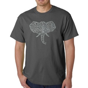 LA Pop Art Men's Word Art T-shirt - Tusks - 1 of 4