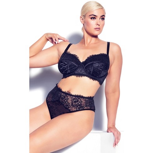 Avenue Body  Women's Plus Size Back Smoother Bra - Black - 46c : Target