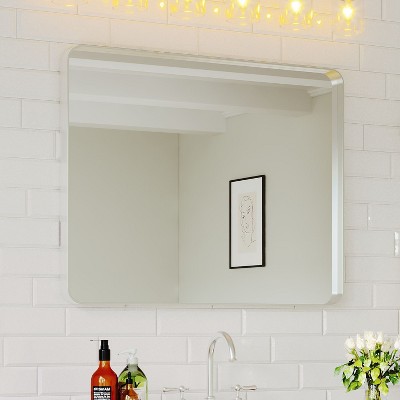 Wall-Mounted Mirror Rectangle Bathroom Vanity Mirrors Framed Mirrors Aluminum Framed Bathroom Mirror