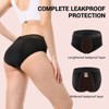 CARER 2-Pack Lace Period Underwear for Women Leakproof Menstrual Panties, Mild Absorbency, Washable, Comfortable Fit, Reusable Period Briefs - 3 of 4