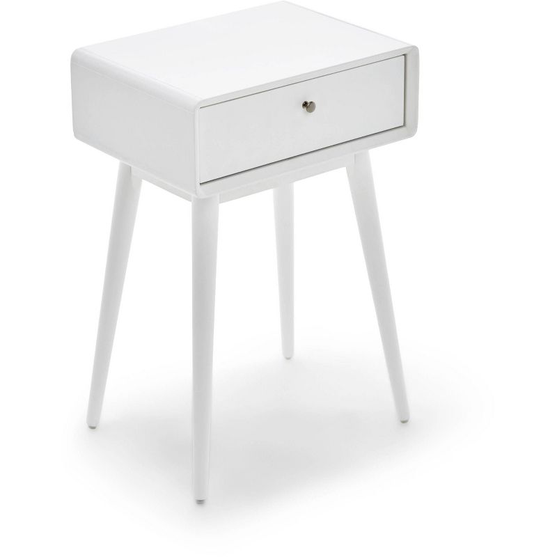 Rory One Drawer Side Table White - Adore Decor, 2 of 8