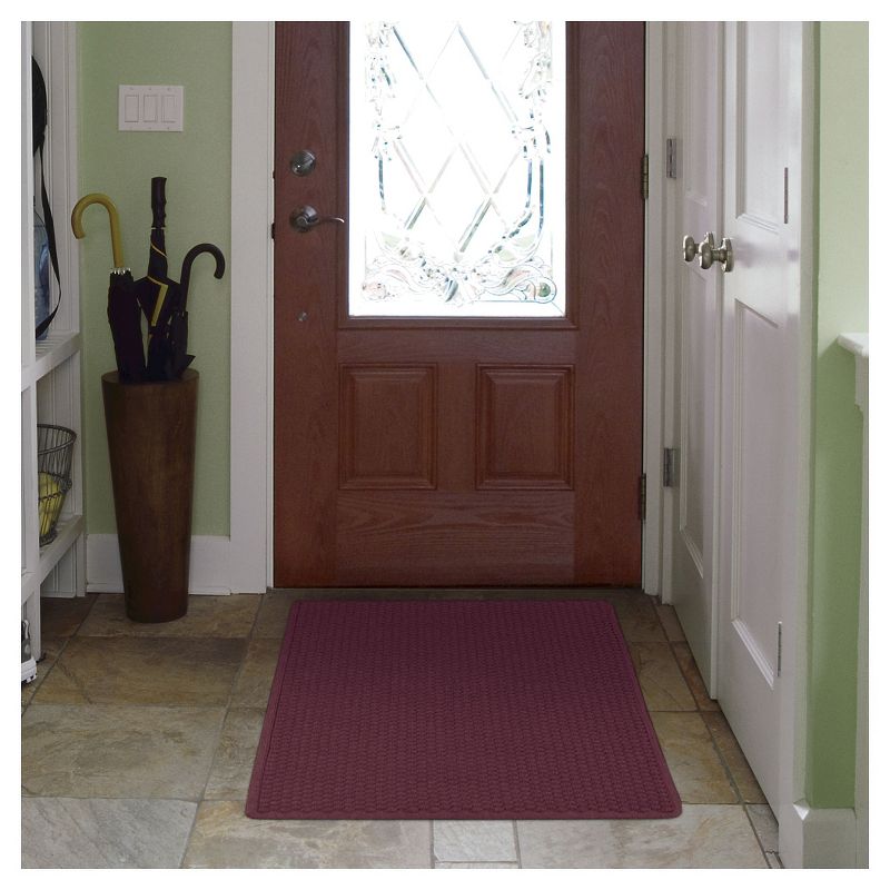 3&#39;x5&#39; Solid Dotted Doormat Burgundy - HomeTrax, 2 of 6