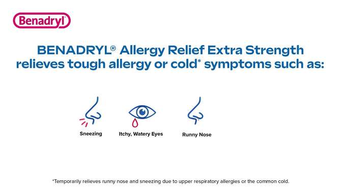 Benadryl Extra Strength Antihistamine Allergy Relief Tablets - 24ct, 2 of 10, play video