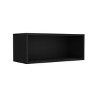 GlasFlength Kitchen Storage Kitchen Wall Cabinet Open Shelves Cabinet Rectangular Storage Cupboard for Kitchen, Black, 12.5"*30"*12" - 4 of 4
