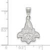 Black Bow Jewelry 10k White Gold New Orleans Privateers NCAA Large Pendant - 2 of 3