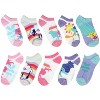 Dreamworks Trolls Girls Rainbows Ankle No Show Socks 10 Pairs Multicoloured - 2 of 3