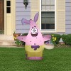 Gemmy Airblown Inflatable Patrick in Easter Outfit   SM, 4 ft Tall, Pink - 4 of 4