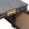 Resenkos Outdoor Comfort Deluxe Lounge Chairs Set 2-Piece With 5-Level Backrest Adjustment, Thick Cushions, Matching Table, Balcony, Beach, MixedBrown - 4 of 4