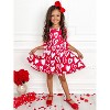 Radiant Heart Twirly Long Sleeve Skater Dress Mia Belle Girls - 4 of 4