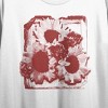 Sunflower Single Color Photocopy Crew Neck Short Sleeve Women's White Crop Top - 2 of 3