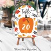Big Dot of Happiness Fall Pumpkin - Halloween or Thanksgiving Party Double-Sided 5 x 7 inches Cards - Table Numbers - 1-20 - 3 of 4