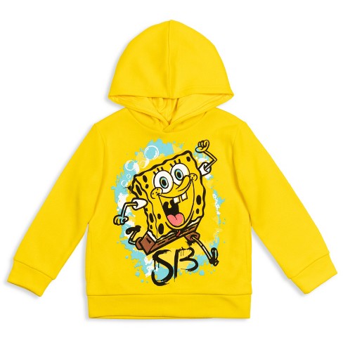 SpongeBob SquarePants Little Boys Fleece Fashion Pullover Hoodie Yellow  - image 1 of 4