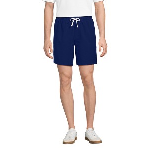Lands' End Men's 7" Seersucker Beach to Boardwalk Pull On Shorts - 1 of 4