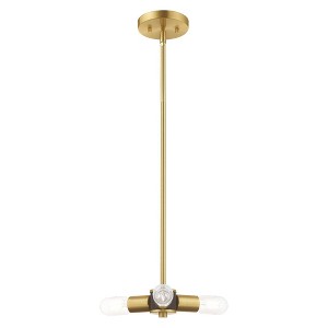 Livex Lighting Copenhagen 3 - Light Chandelier in  Satin Brass - 1 of 1