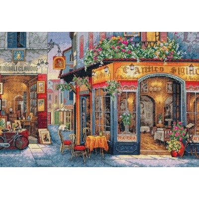 Dimensions Gold Collection Counted Cross Stitch Kit 16"X11"-European Bistro (16 Count)