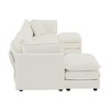 NicBex Couches for Living Room Comfort U-Shaped Couch Chenille Modular Large Sectional Sofa with Reversible Chaise and Double Extra Ottomans - 2 of 4