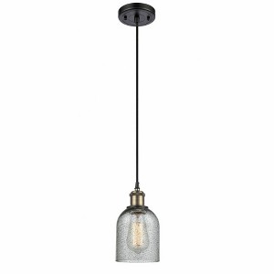 Caledonia - 1 Light Cord Hung Mini Pendant In Industrial Style-10 Inches Tall and 5 Inches Wide - 1 of 1