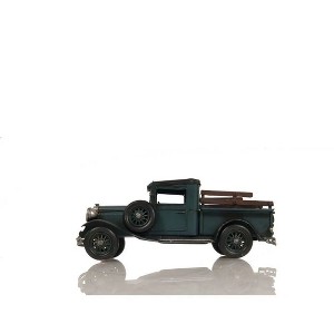 Old Modern Handicrafts Vintage Ford Model A Pickup Truck – Handmade Metal Model with Spoke Wheels, 11" - 1 of 4