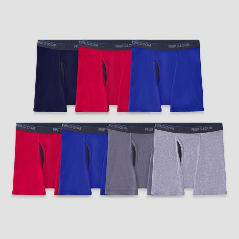 Fruit of the Loom Men's Cotton Stretch Boxer Briefs, 7 Pack