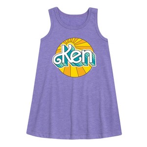 - Barbie - Ken Graphic Sleeveless Aline Dress - 1 of 2