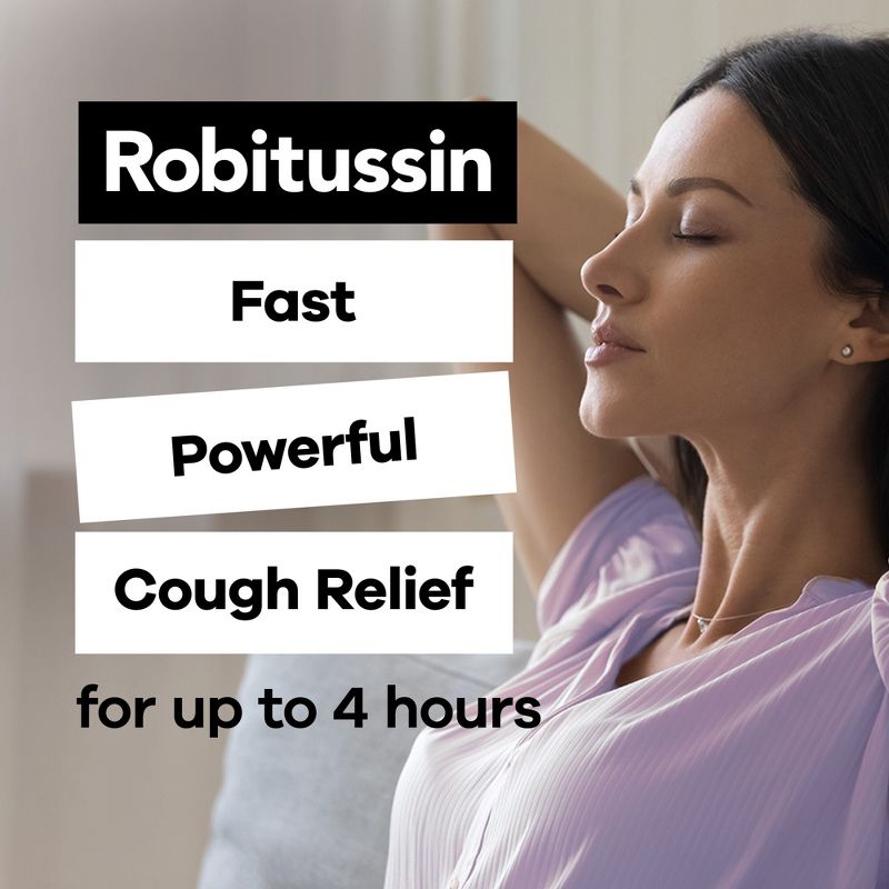 Robitussin Maximum Strength Cough and Chest Congestion Relief Syrup - Elderberry - 8.0 fl oz, 4 of 11