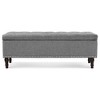Arceso 51 Inch  Bedroom Bench，Fabric Upholstered Entryway Bench with Wooden Legs, Bench for Bedroom, Entryway, Living Room - 2 of 4
