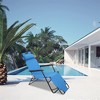 Premium Folding Chaise Lounge - Deluxe Sun Lounger 8-Position Adjustable Outdoor Recliner with Padded Headrest, Lightweight & Portable - 2 of 4