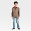 Boys' Quarter Zip Relaxed Fit Fleece Pullover Sweatshirt - Cat & Jack™ - 3 of 3