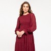 August Sky Women's Textured Smocked Midi Dress - image 4 of 4