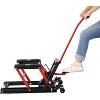 Hydraulic motorcycle lifting jack, ATV scissor lift platform with caster safety pin, capacity 1500 Lbs - 3 of 4