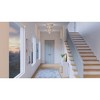 Urban Ambiance Luxury Modern Farmhouse Ceiling Light 8''H x 10.375''W,  Brushed Nickel Finish,  Ballina Collection, UHP3953 - 2 of 4