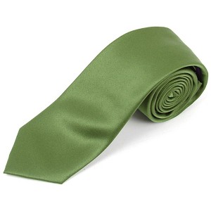 Men's Solid Color 2.75 Inch Wide And 57 Inch Long Slim Neckties - 1 of 4