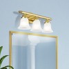 Livex Lighting Neptune 3 - Light Vanity in  Polished Brass - 3 of 4