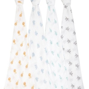 aden + anais muslin swaddle blankets - 4pk - 1 of 4