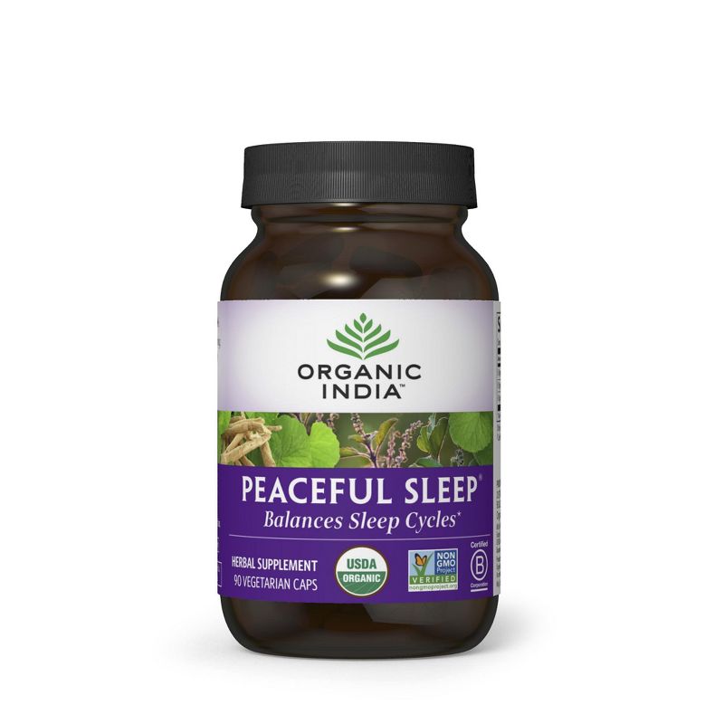 ORGANIC INDIA Peaceful Sleep Herbal Supplement, 1 of 3