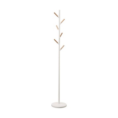 Yamazaki Home - Coat Rack (70" H) - Steel - White