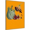 32" x 42" Fruit and Vegetables on Orange by Sarah Thompsonengels Framed Canvas Wall Art Print - Amanti Art - 2 of 4