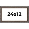 PosterPalooza | Panoramic Ornate Black Picture Frame - UV Acrylic, Foam Board Backing, Hanging Hardware - 2 of 4
