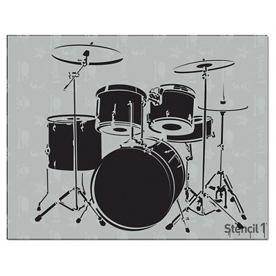 Stencil1 Drum Set - Stencil 8.5" x 11"