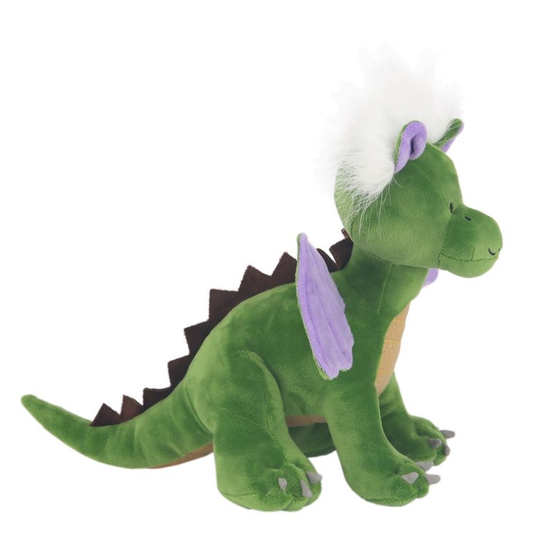 Lambs & Ivy Dragon Plush Green/Purple Stuffed Animal Toy - Gus, 3 of 5