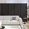 47-inches W x 72-inches H Black Galvanized Sheet Screen Outdoor and lndoor Divider for Balcony Patio Garden Room Divider (Classic Shutter) - 4 of 4