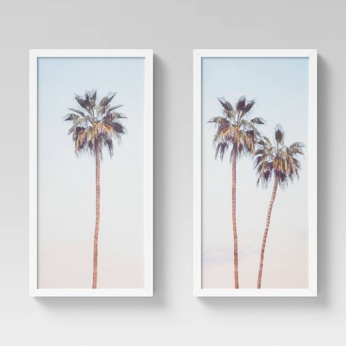 (Set of 12) 112" x 112" Palm Trees Framed Wall Art - Threshold™