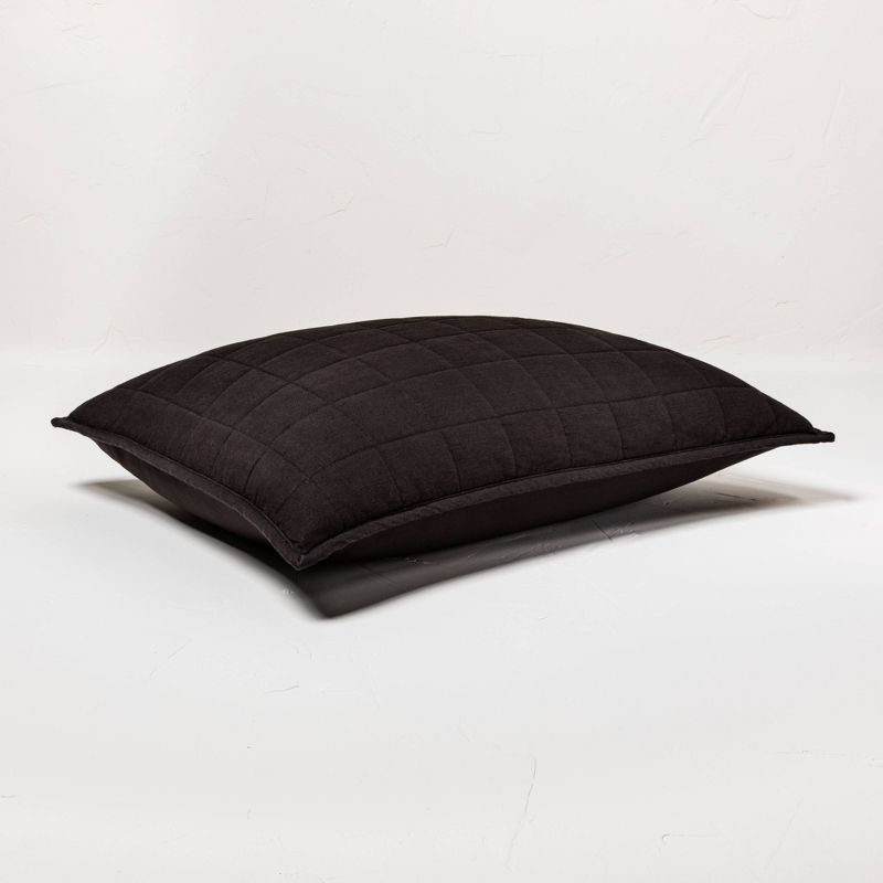 Heavyweight Linen Blend Quilt Pillow Sham - Casaluna™, 4 of 10