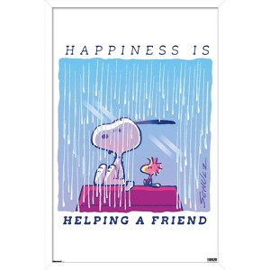 Trends International Peanuts: Comfort & Security - Happiness Is Framed Wall Poster Prints - 1 of 4