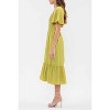 August Sky Women's Short Flounce Sleeves Midi Dress - 3 of 4